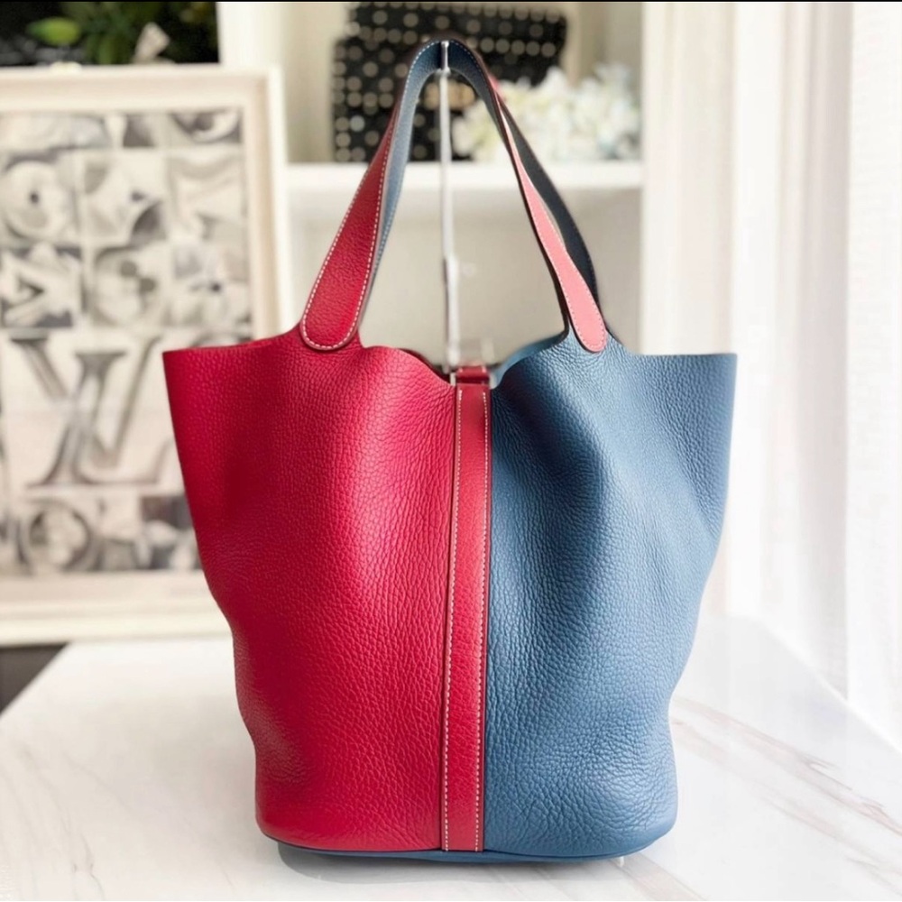 Hermes Picotin Red and Blue edition